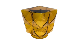 Lampeglas 1970. E.S.Horn Udendørslampe. Kube tern. Gribekant 100 mm. Reservedel.