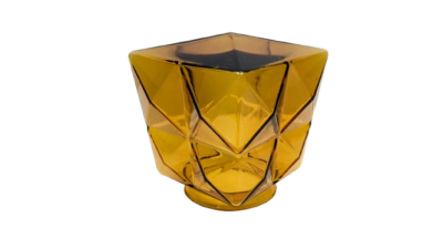 Lampeglas 1970. E.S.Horn Udendørslampe. Kube tern. Gribekant 100 mm. Reservedel.