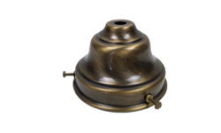 Glasholder til lampeglas med gribekant mellem 74-84 mm. Bronze lakeret.
