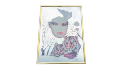 Art deco spejl fra 1980. I perfekt stand. 28x38.