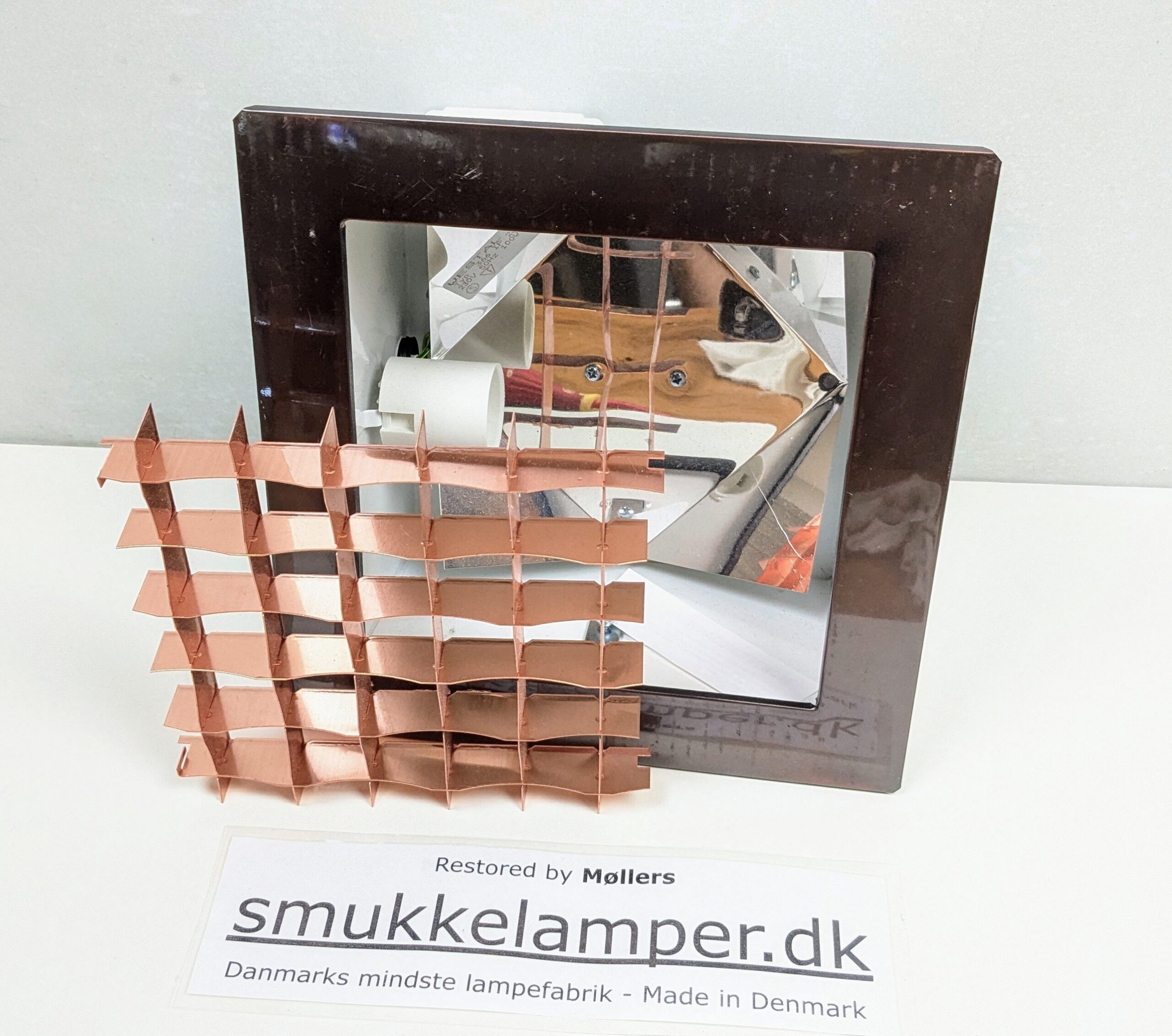 Ny Westal Quattro plafond E27 i kobber. Indbygnings plafond. - Billede 3