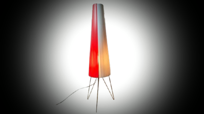 Skøn kegle gulvlampe fra 1950. 105 cmH. Nyt el. I smuk stand. Pickup only.