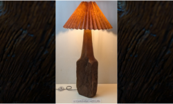 Stor Gulvlampe – sculpture en bois flotté. Fuld restaureret. 85 cm Høj. Pickup only.