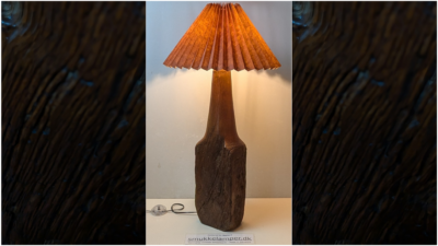 Stor Gulvlampe – sculpture en bois flotté. Fuld restaureret. 85 cm Høj. Pickup only.