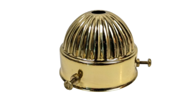 Original glasholder i messing romersk stil. Gribekant mellem 52- 57 mm. 1960.