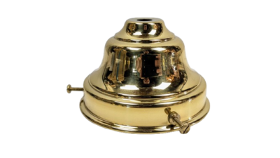 Original glasholder i messing. Gribekant mellem 72- 82 mm. 1960.