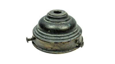 Original glasholder i ældet messing. Gribekant mellem 51- 61 mm. 1920.