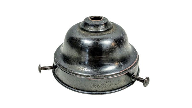 Original glasholder i ældet kobber. Gribekant mellem 72- 82 mm. 1920.
