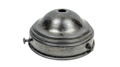 Original glasholder i ældet kobber. Gribekant mellem 74- 84 mm. 1920.