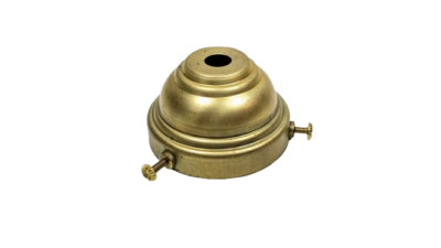 Glasholder i mat messing. Gribekant mellem 47- 55 mm. 1960.