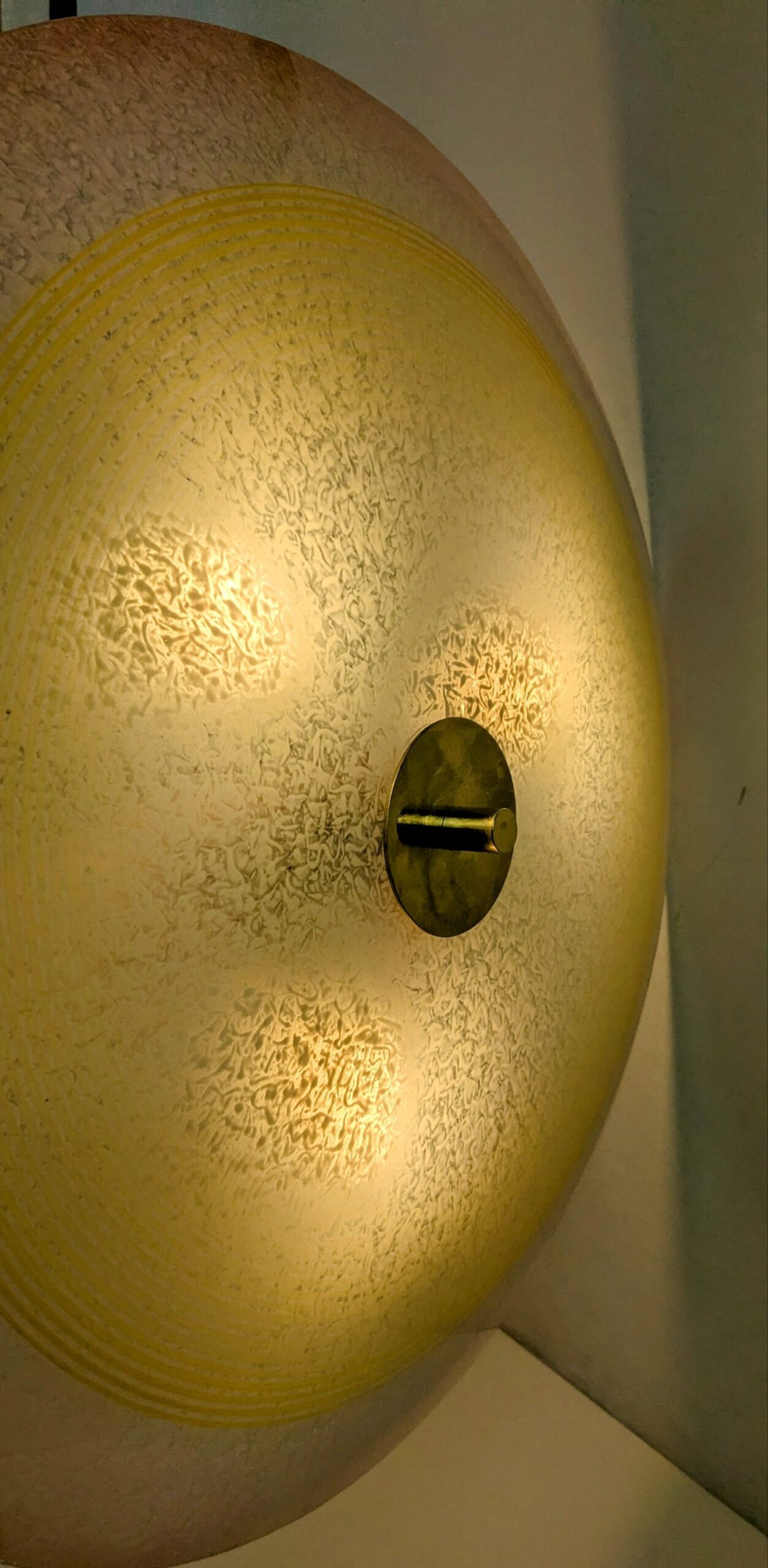 Stor glas plafond fra 1930. Fuld restaureret. Ø55. 15 cm fast nedhæng. Pickup only - Billede 5