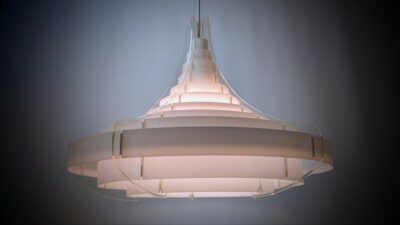 Sjælden Brylle og Jacobsen pagode loft lampe. Ø45. Nyt el. Pickup only. Danish design.