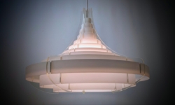 Sjælden Brylle og Jacobsen pagode loft lampe. Ø45. Nyt el. Pickup only. Danish design.