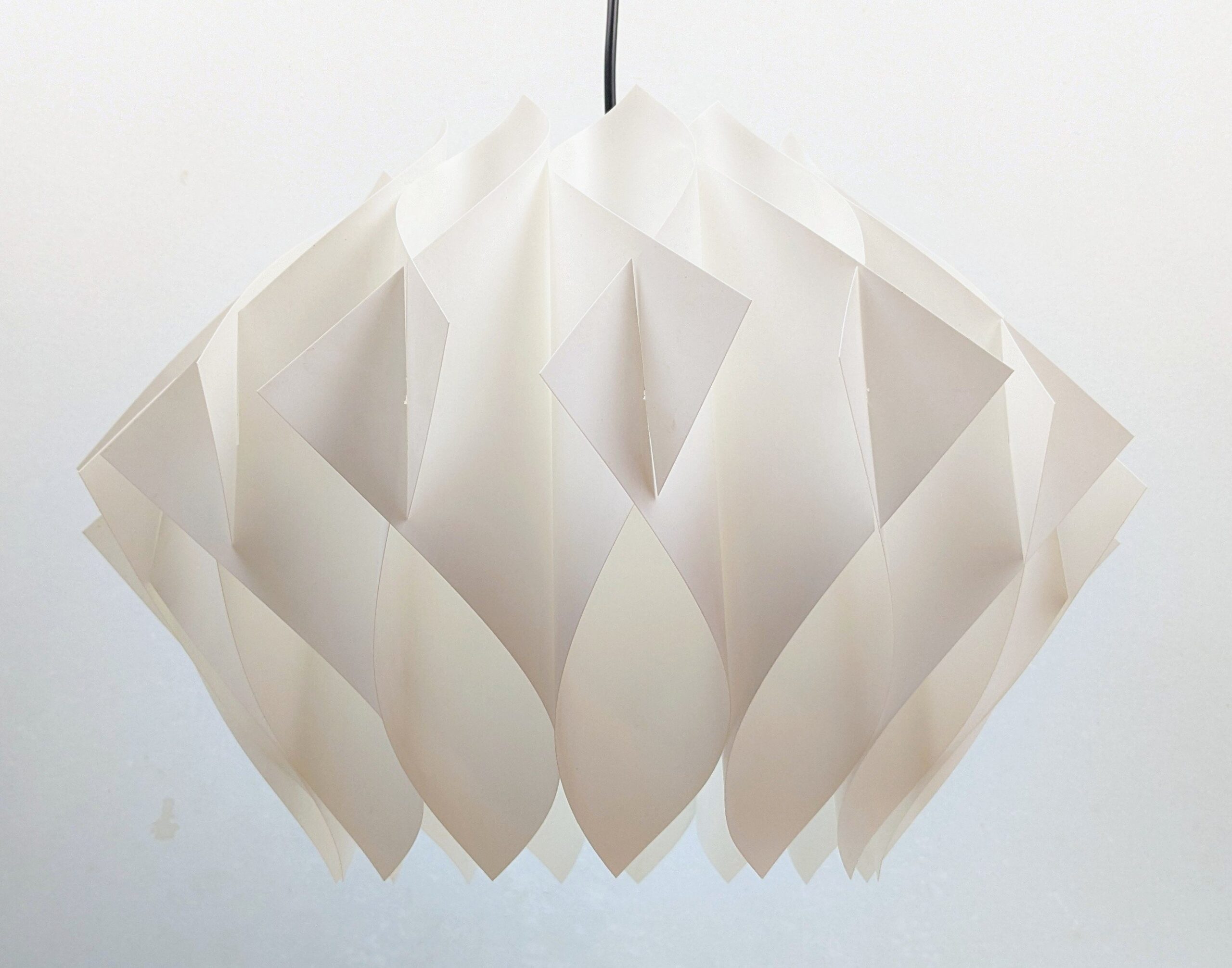 Skøn Butterfly lampe Hoyrup light. Lars Schiøler 1973. Ø44. Nyt el. Excellent condition. - Billede 4