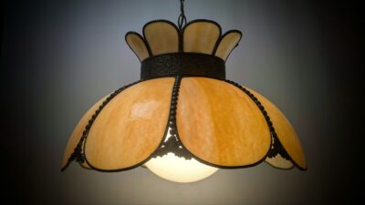 Meyda Tiffany marble loftlampe fra 1950. Anabelle. Ø48. Kobber.
Pickup only