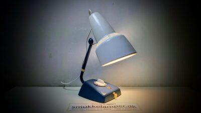 Special lavet skrivebordslampe fra 1960. Custom unika. Phillips. Nyt el.