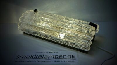 Sjælden - Stor LYFA/ Orrefors væglampe 1960. Fuld restaureret. 5 kilo glas. 40cmH.