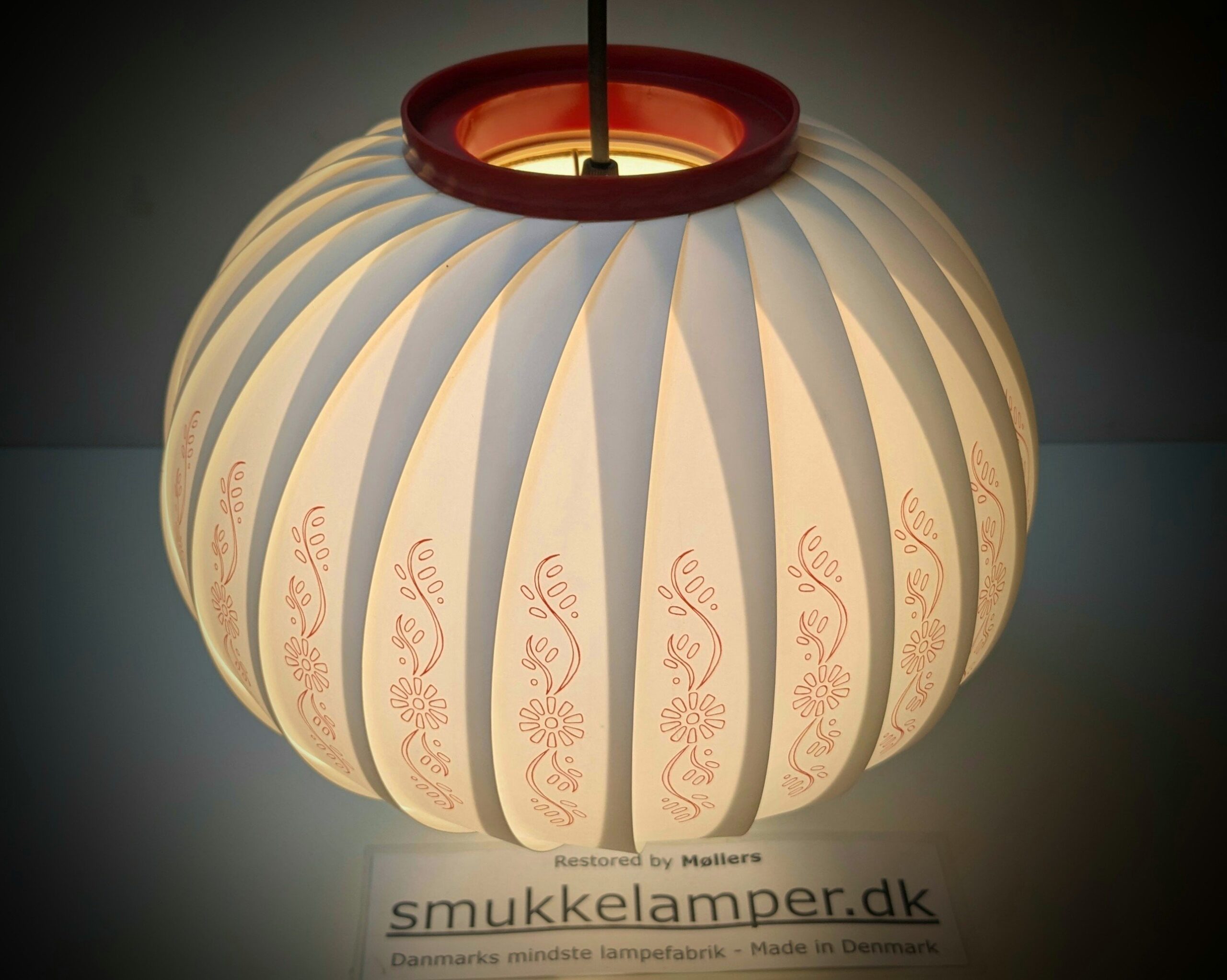 Sjælden Lars Schiøler - Høyrup light lampe . Ø29. Restored. Danish design 1960 - Billede 3
