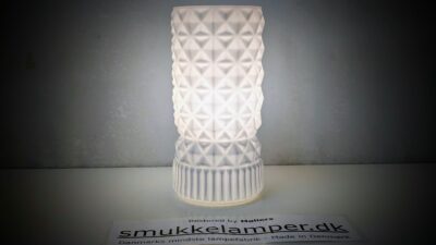 Vintage Ikea Vanadin bordlampe i glas. 23 cmH. Samleobjekt. 1990.