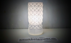 Vintage Ikea Vanadin bordlampe i glas. 23 cmH. Samleobjekt. 1990.