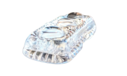 Originale ornament krystal glas skiver svensk lysekrone. Klart glas.