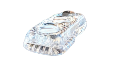 Originale ornament krystal glas skiver svensk lysekrone. Klart glas.