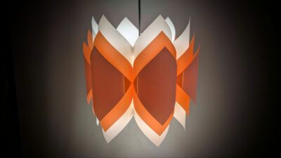 Sjælden Lars Schiøler "Ballet" - Høyrup light lampe . Ø35 Nyt el. Danish design 1960. Excellent condition.