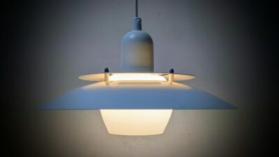 Danish design 1990. Nyt el. Ø34. El-Light Type 4212. Creme white. Excellent condition