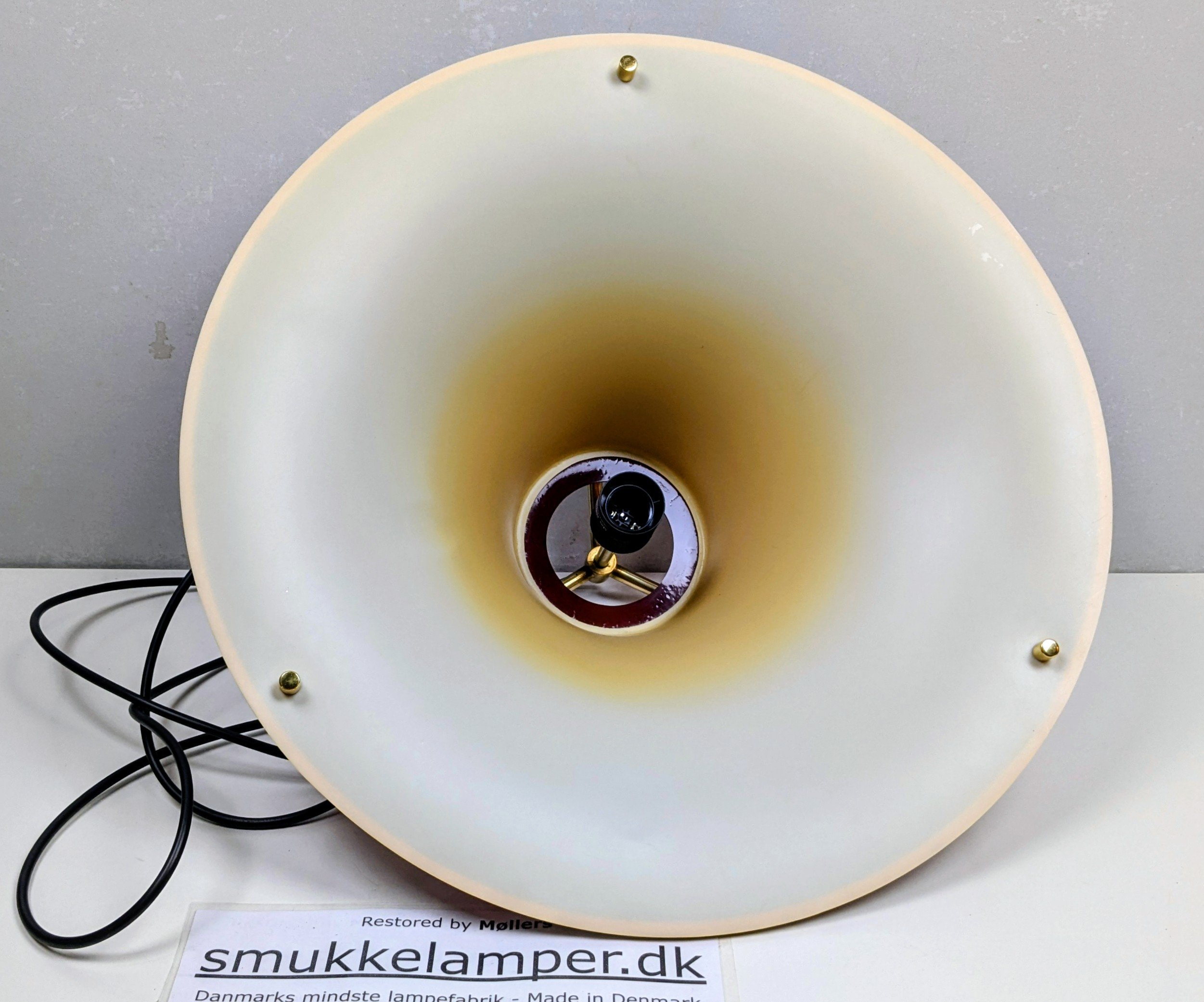 Fog og Mørup spisebordslampe. Danish Design Jo Hammerborg 1977. Nyt el. Ø48. - Billede 3