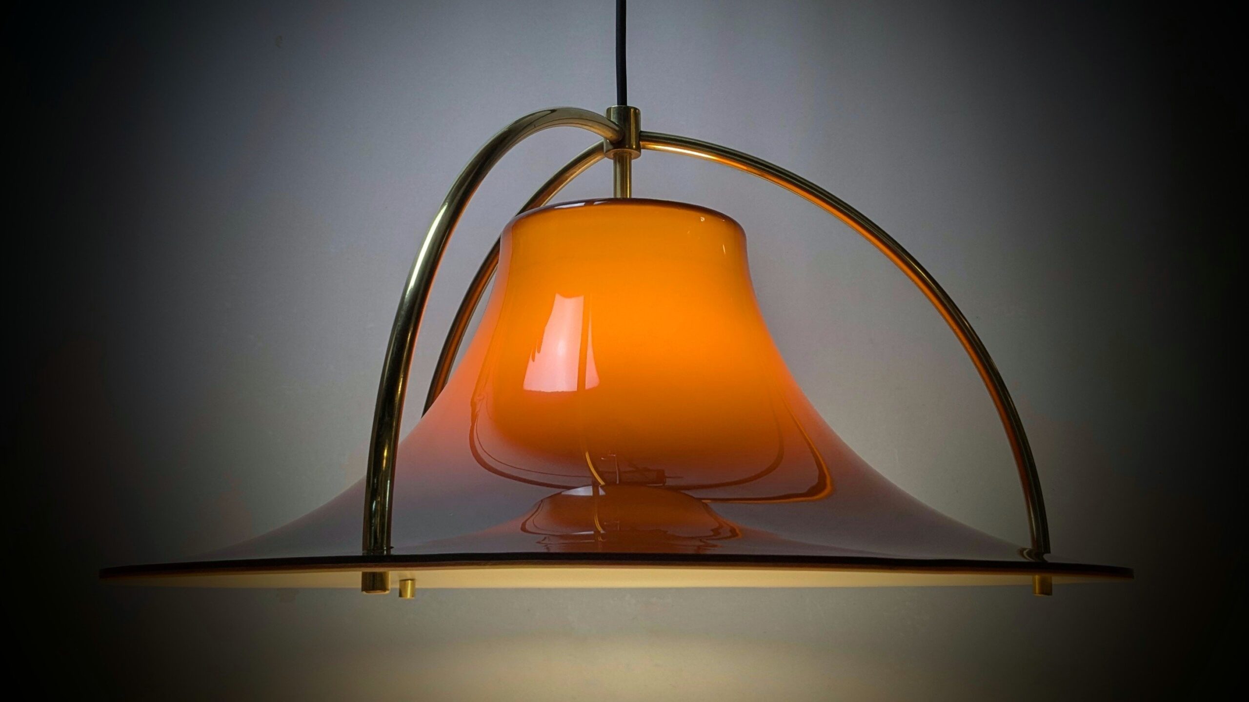 Fog og Mørup spisebordslampe. Danish Design Jo Hammerborg 1977. Nyt el. Ø48. - Billede 5