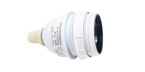 Original LE KLINT Fatning 140, E27 uden afbryder hvid – Second hand