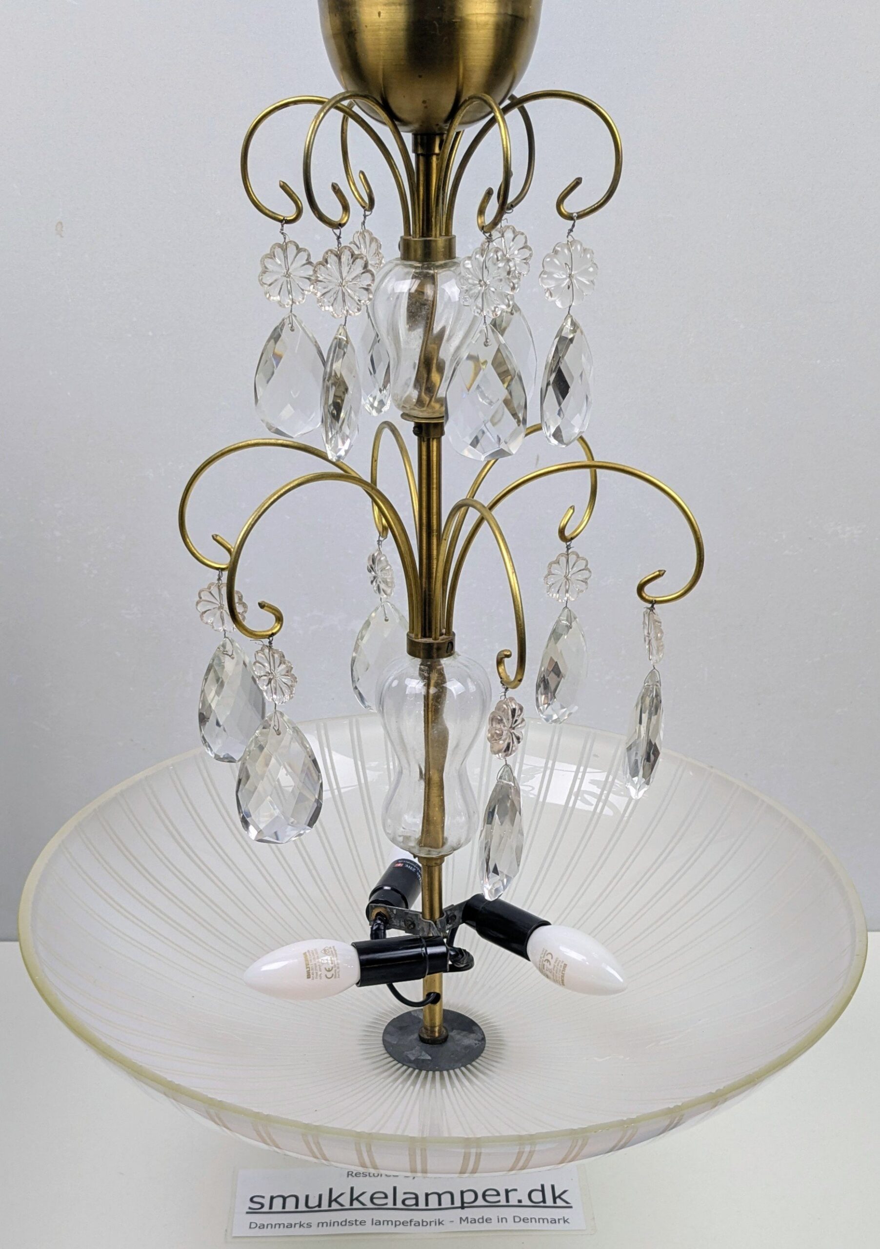 Luksuriøs storslået barok Hall lysekrone. Orrefors fra 1930. Restored. Pickup only.