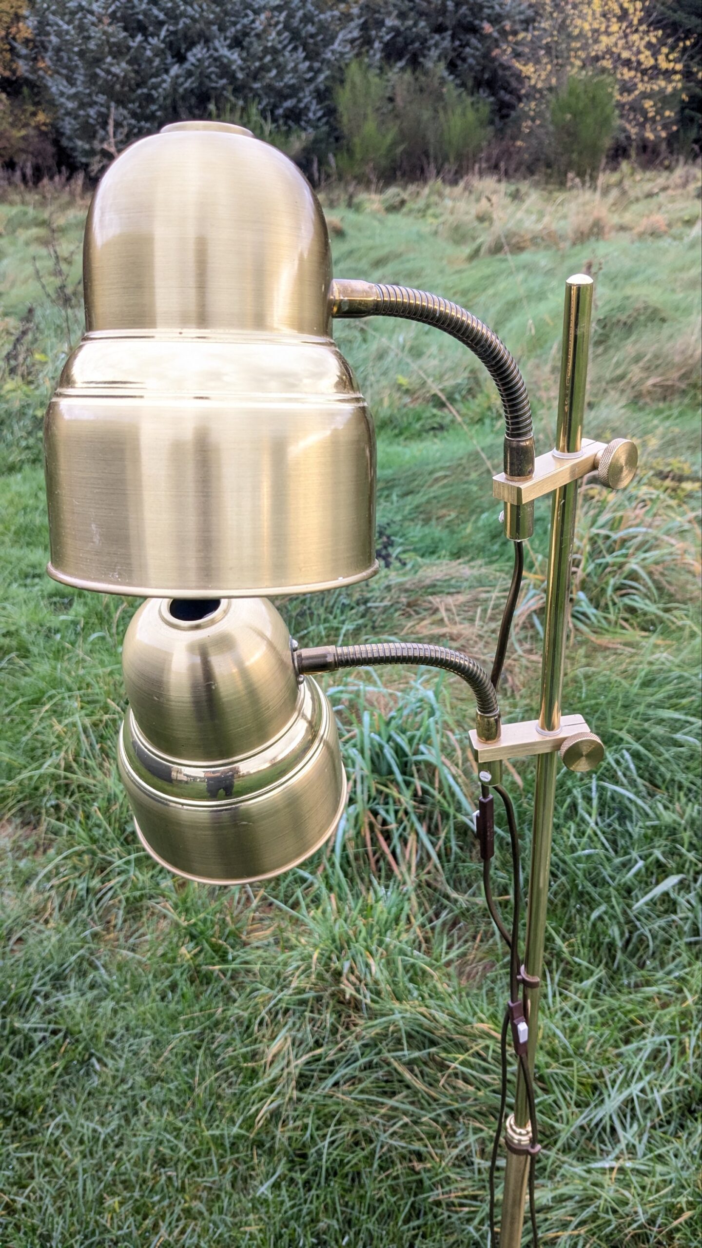 Skøn gulvlampe fra 1970 i messing. EWÅ G-16. 130 cm høj. Pickup only. - Billede 4