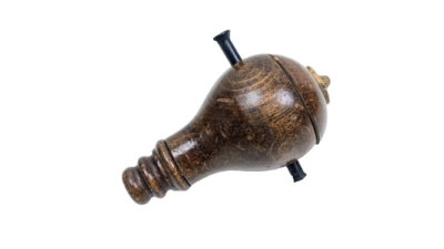 Original Louis Poulsen korrespondance afbryder fra 1910. Antik. Med brugsspor. I træ.