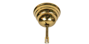 Messing baldakin. Skjuler til lampested. Ø103mm. 130 mm lang