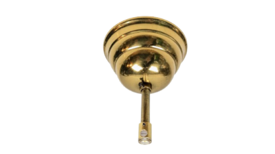 Messing baldakin. Skjuler til lampested. Ø103mm. 130 mm lang