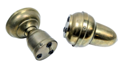 Original dansk antik hejseværk i messing. 1910. K.J København.