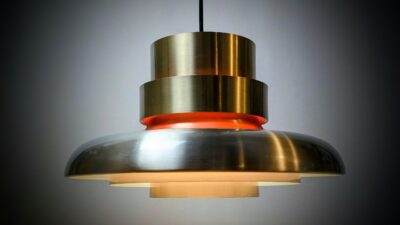 Dansk Vitrika lampe fra 1960. Nyt el. Brugsspor. Læs mere. Ø36.