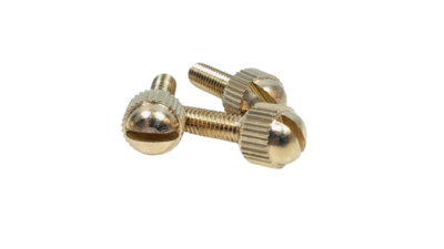 Vintage MESSING fingerskruer til lampeglas holdere. M4 - 12 mm.