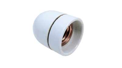 Sjælden Porcelæn fatning E40. M16. Ikke standard. Ekstra stor.