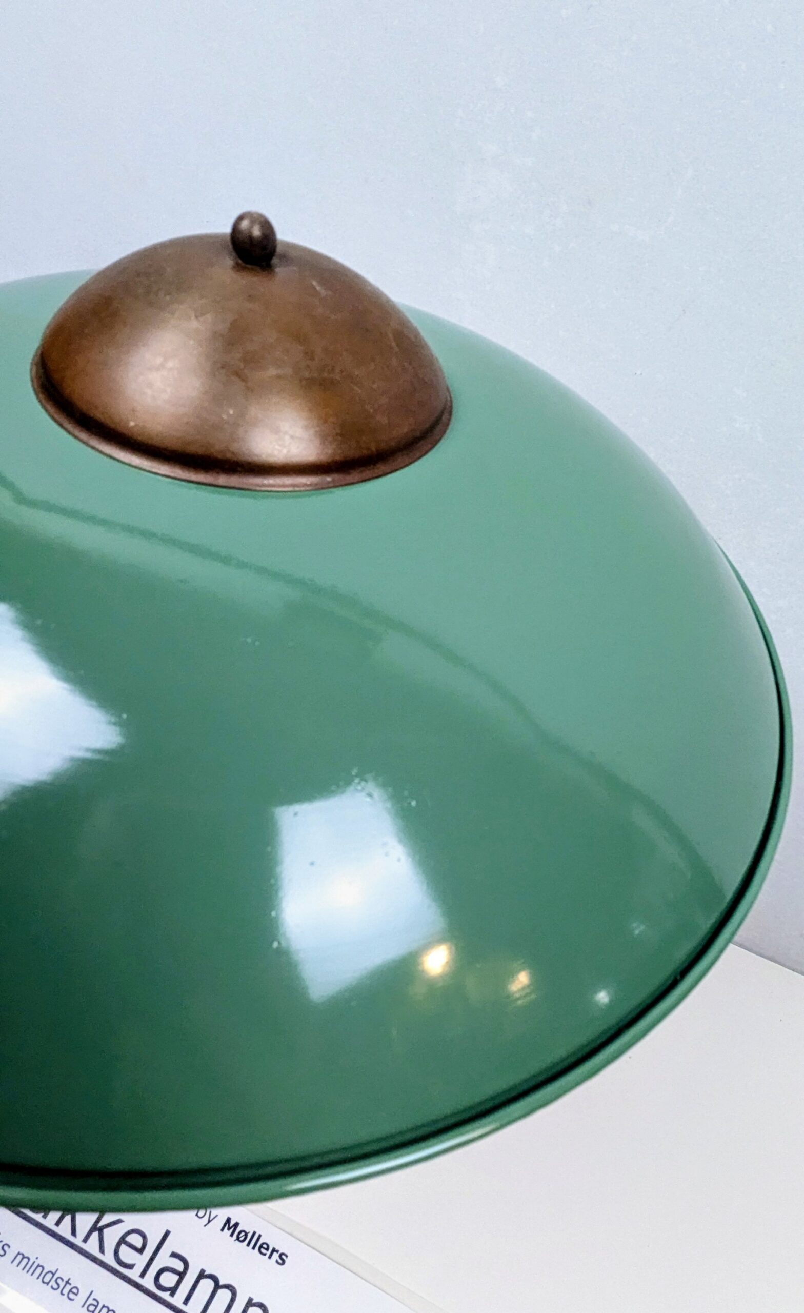 Fog og Mørup bordlampe 1940. Fuld restaureret. Messing og nylakeret. 42 cmH. - Billede 9