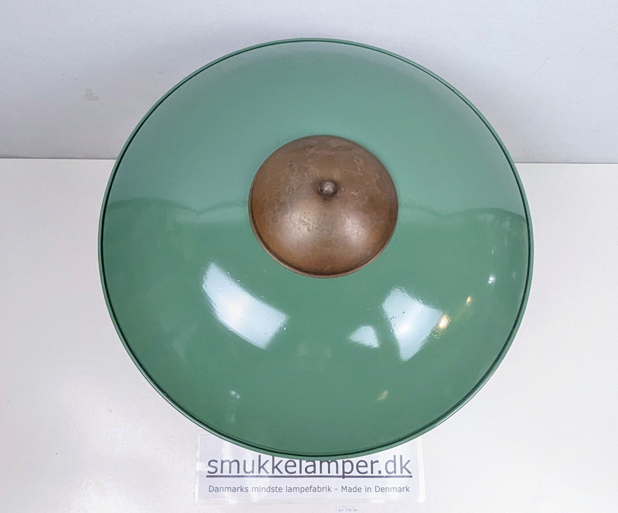 Fog og Mørup bordlampe 1940. Fuld restaureret. Messing og nylakeret. 42 cmH. - Billede 7