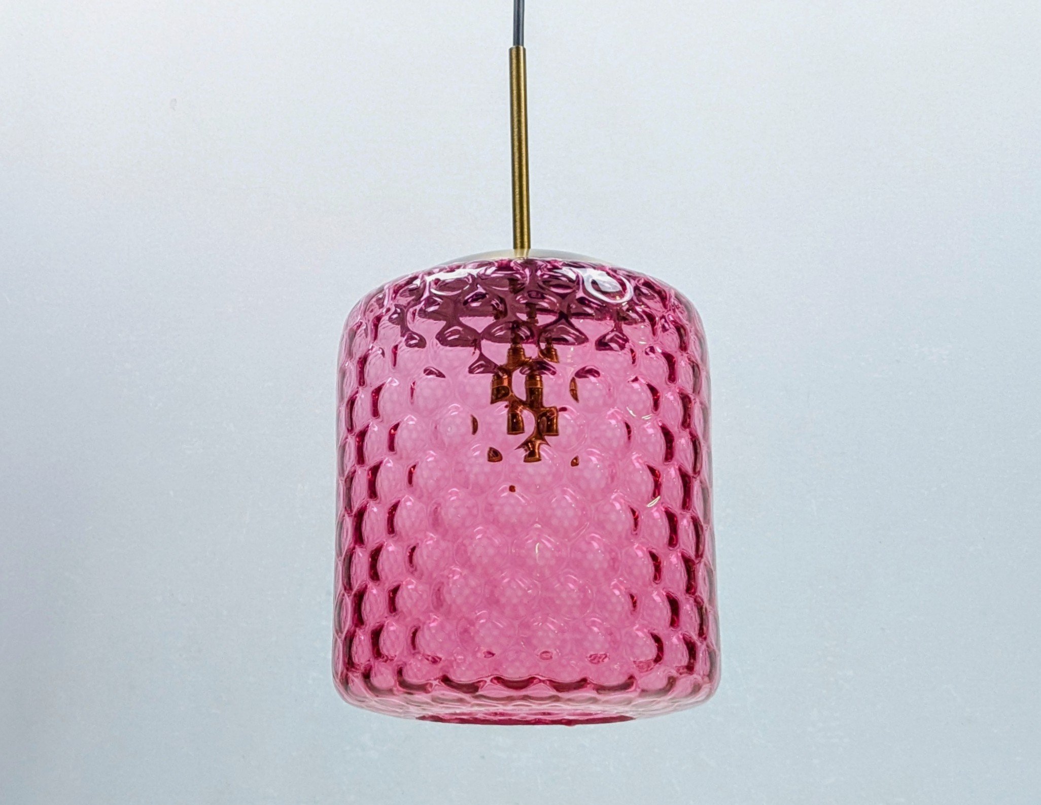 Céleste Rosé – Håndsamlet Dansk Design i Antikt Bobleglas. Ø20. Nyt el. Unika. - Billede 4