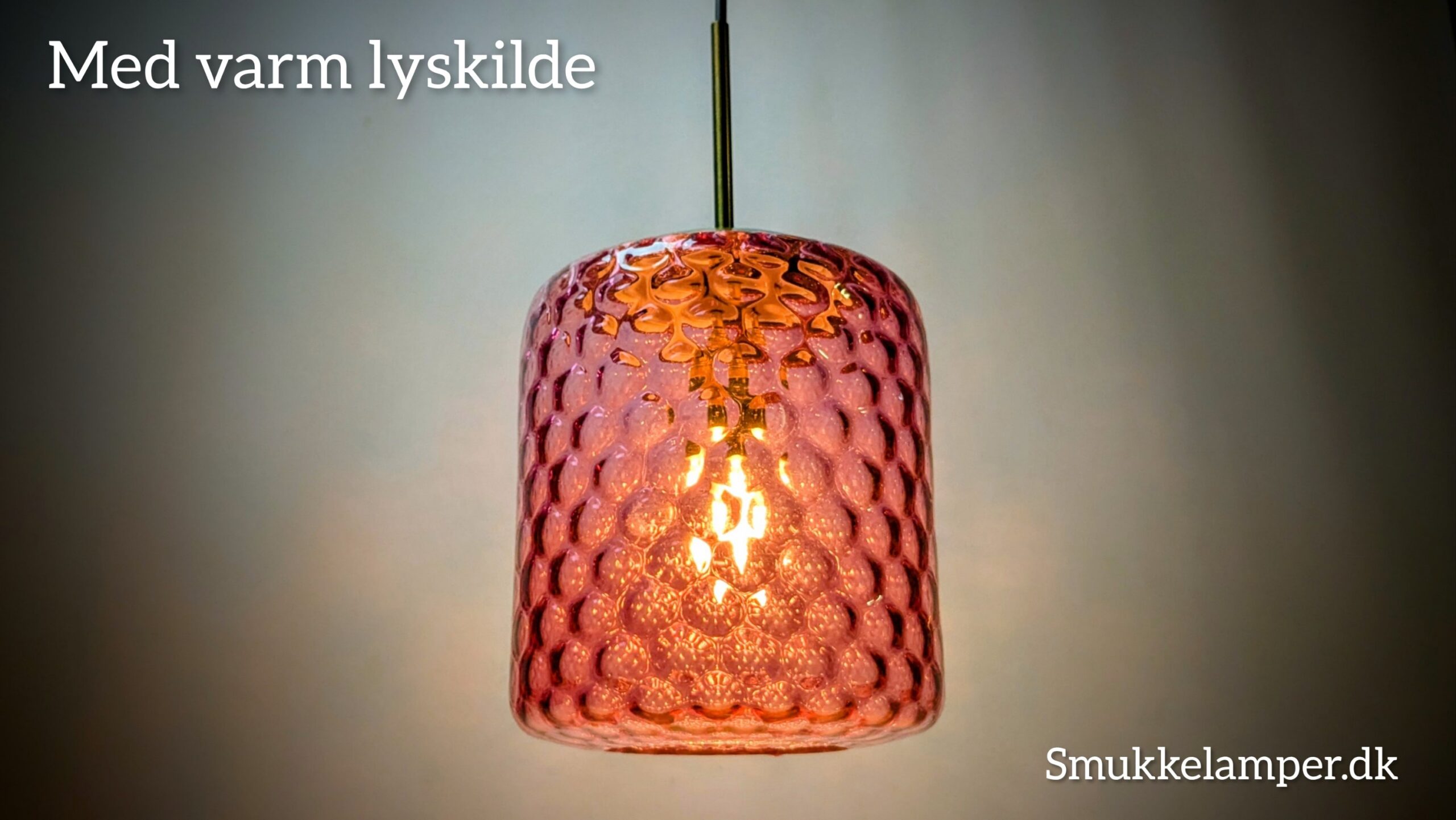 Céleste Rosé – Håndsamlet Dansk Design i Antikt Bobleglas. Ø20. Nyt el. Unika. - Billede 5