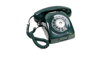 Skøn Mørk grøn Teli Schema dreje skive telefon fra ca. 1960.