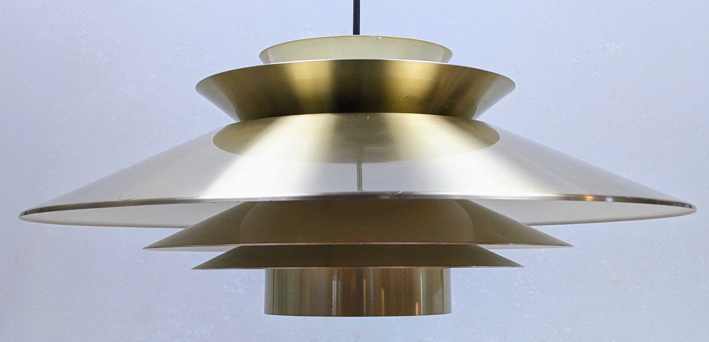Dansk design spisebordslampe 1960. Ø50. Superlight. Nyt el. I flot stand. Minimale brugsspor. - Billede 3