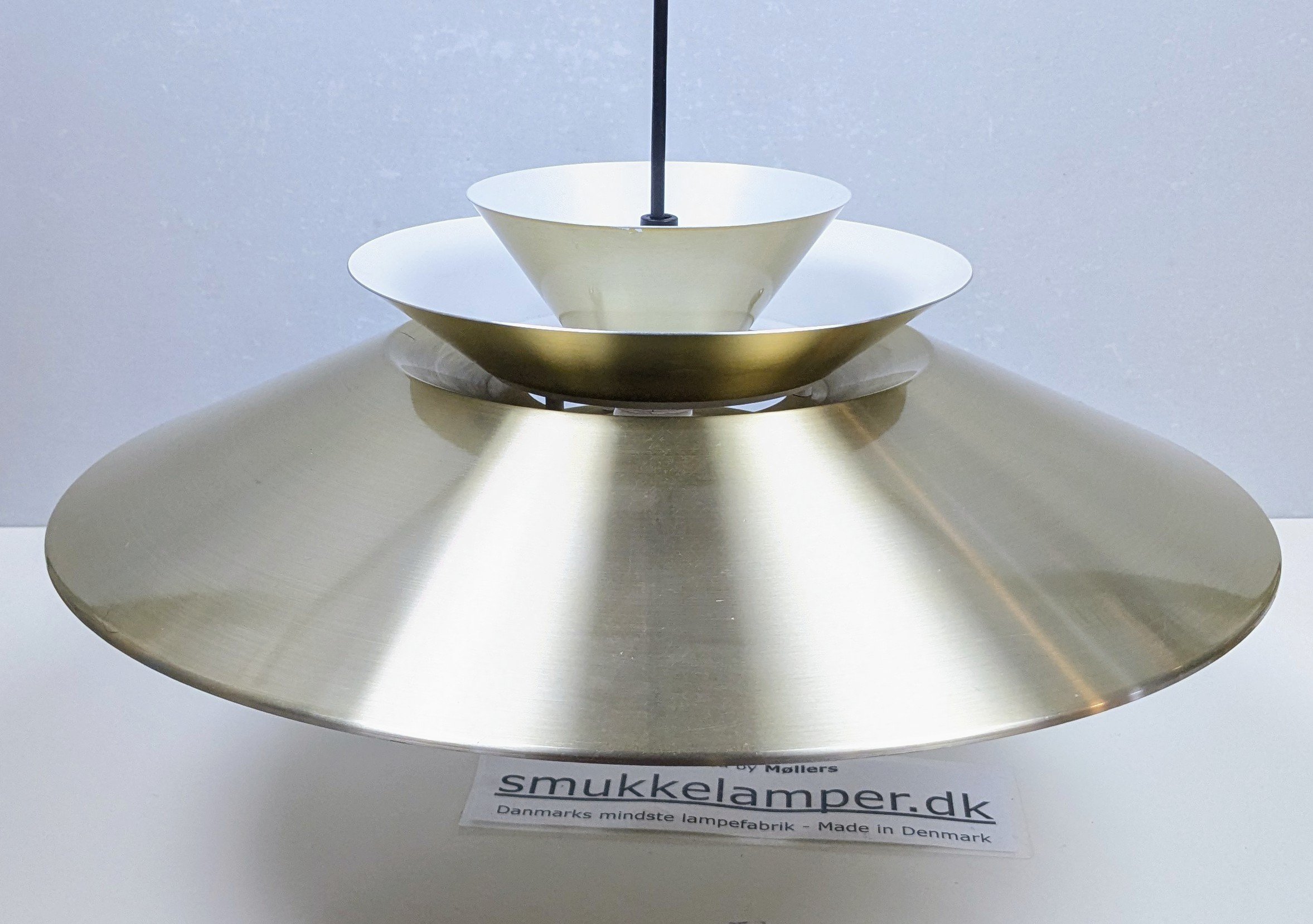 Dansk design spisebordslampe 1960. Ø50. Superlight. Nyt el. I flot stand. Minimale brugsspor. - Billede 4