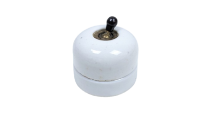 Dansk porcelæn 1 polet afbryder. LK 30016-2. Vintage. Porcelæn. Fra 1920