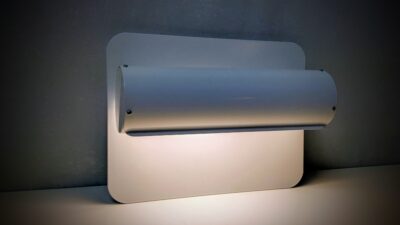 Sjælden LYFA dansk design Væg navneskilt lampe fra 1980. Udendørs. IP23. Ny. Ubrugt.