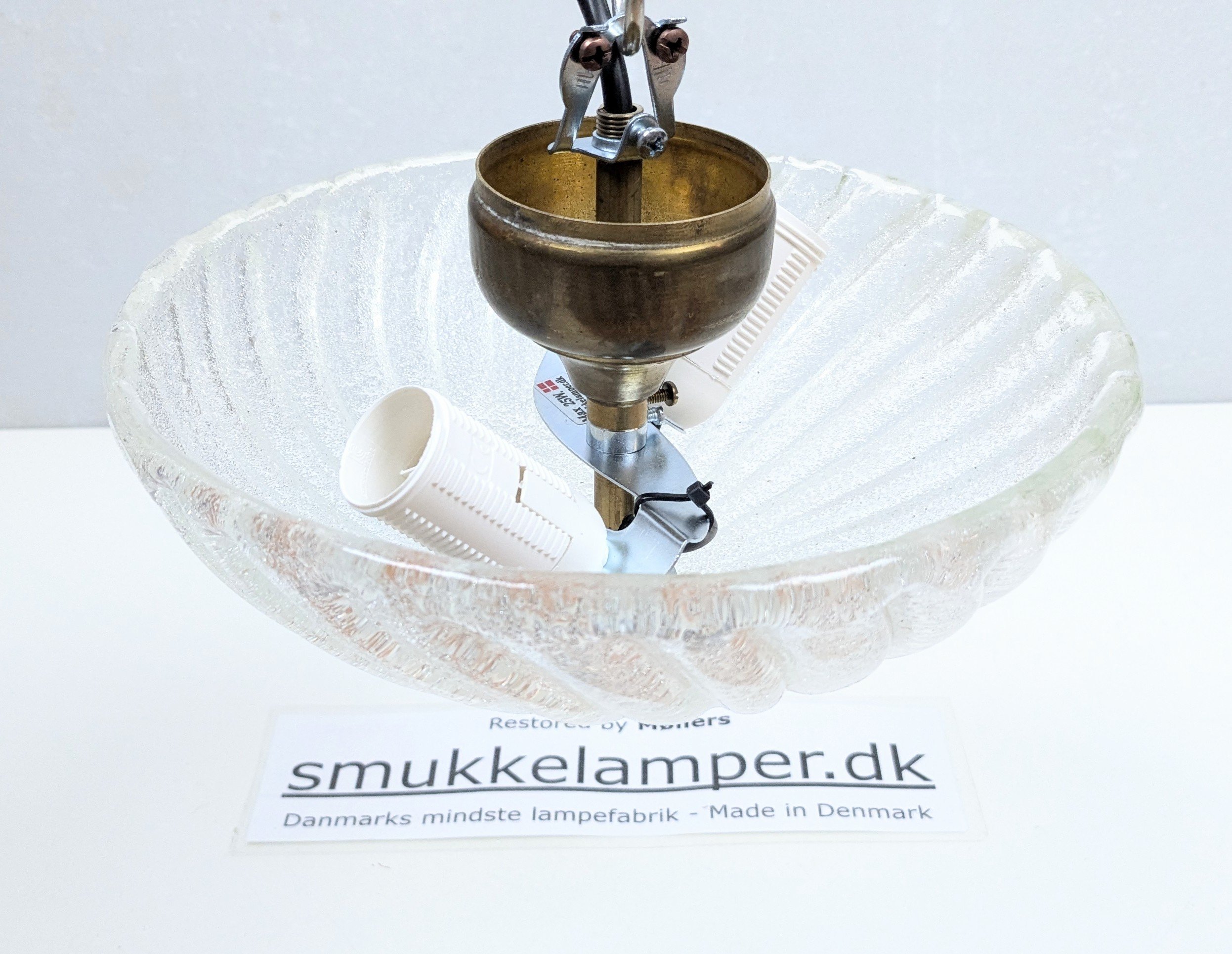 Lille skøn hånd samlet loftlampe plafond til entre / soveværelse m.m Nyt el m.m - Billede 2